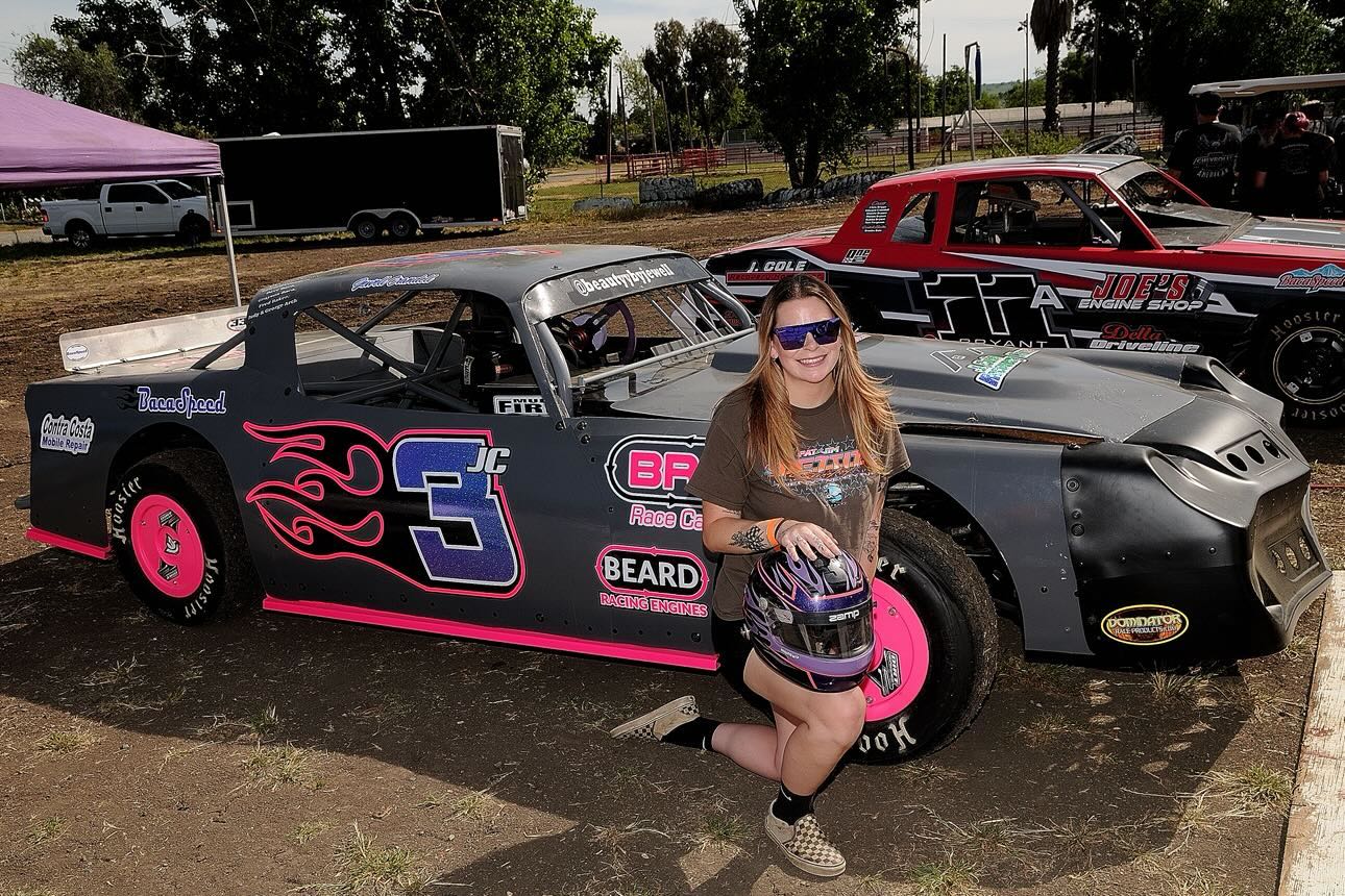 Jewell with her #3JC Camaro