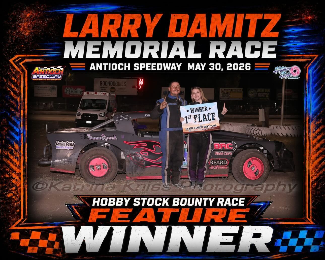 Hobby Stock Bounty Race winner